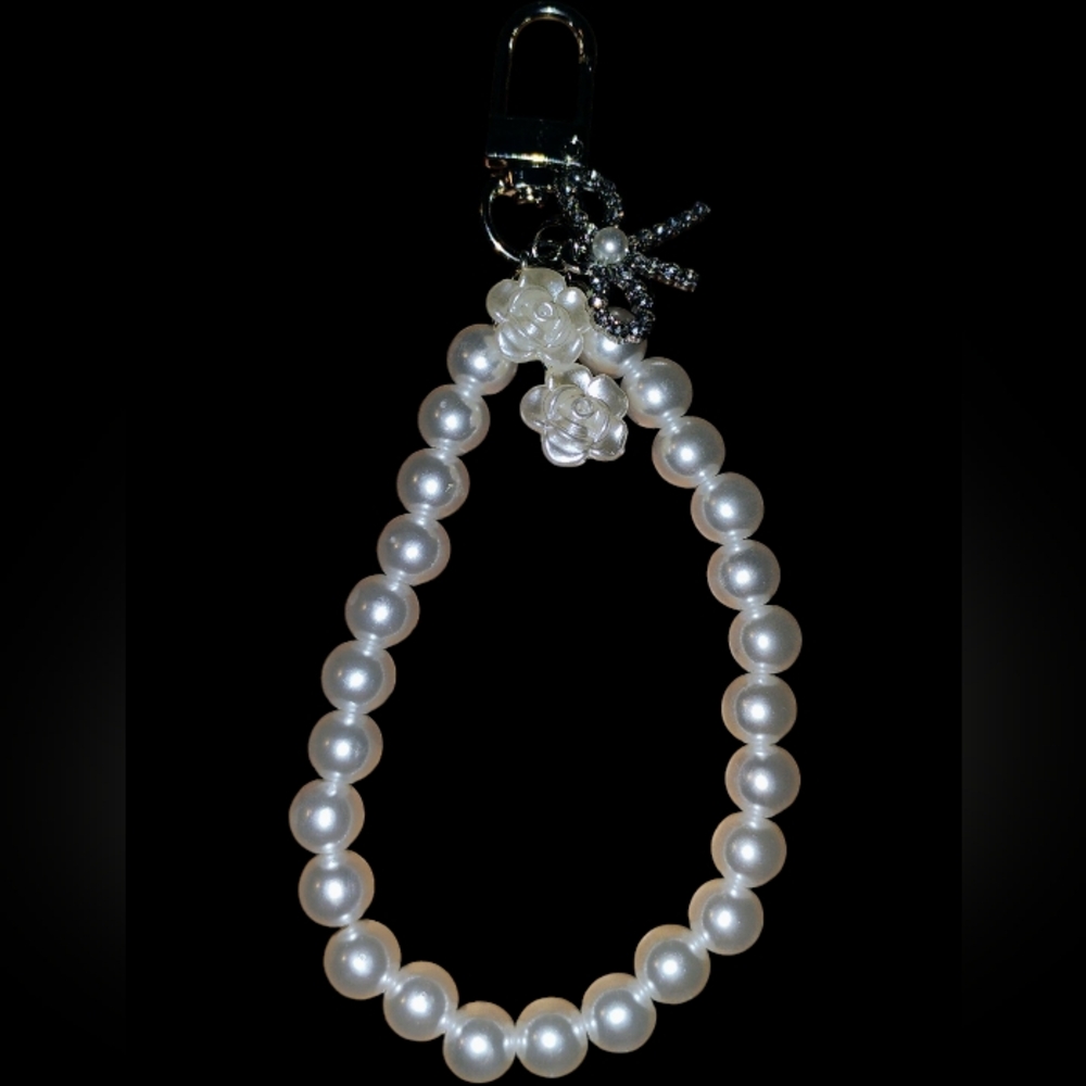 Acrylic Pearl Bag Charm/Key Chain